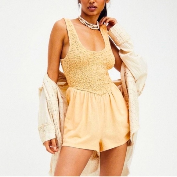 Free People Pants - Free People Juliette Romper. Size Medium.